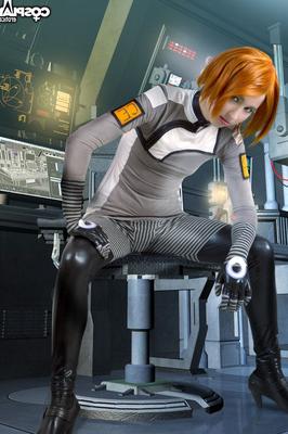 12P Женский сефард Mass Effect, косплей в обнаженном виде