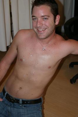 19P Horny gay Briar sucks Trevor Knight's stiff dong and gets cum on his chest