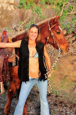 21P Horny lady Sofie Marie stripping and posing after an outdoor horse ride