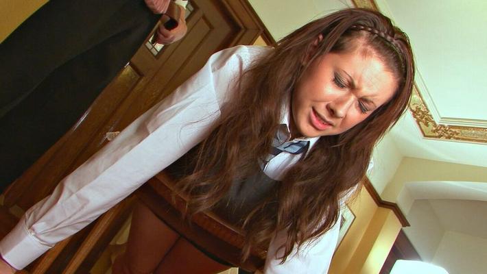12P Spanking Online Cathy Spanked & strapped at home