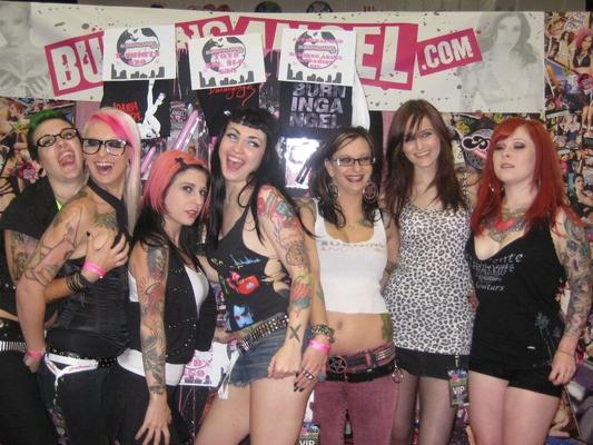 17P Sexy fetish freak JOanna Angel and her girls party hard at the sex expo