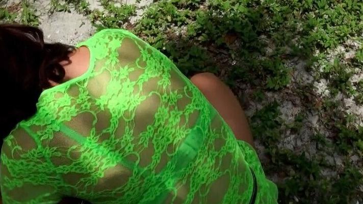 16P Desperate hooker gets cum shot on her face after a POV fuck outdoors