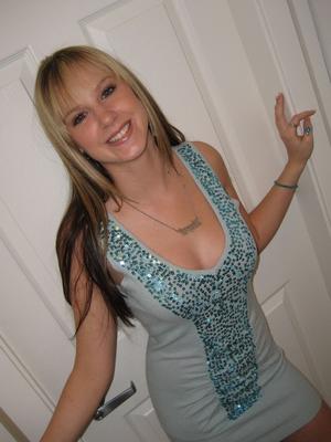 12P Cali strips out of her cute blue top and shows off her perky teen tits