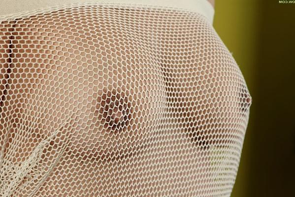16P Older blonde lady Vanessa Moore exposing big tits and shaved pussy