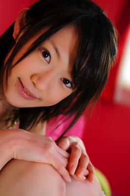 12P Petite Japanese girl with a pretty face models non nude in knee socks