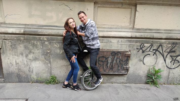 15P Horny couple go home with a stranger to partake in a MMF fuck