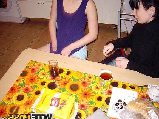 16P Brunette amateur Vika wanders about her hometown teasing one boy after another