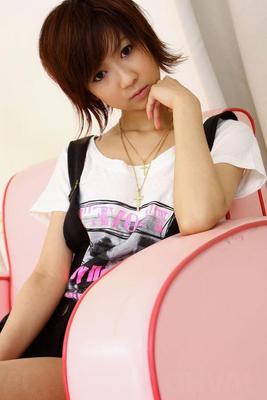 16P Miriya Hazuki in green lingerie stripped and toyed by a horny guy