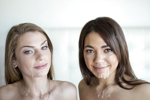 16P Stunning babes Naomi Heart and Sydney Cole are banging deep!