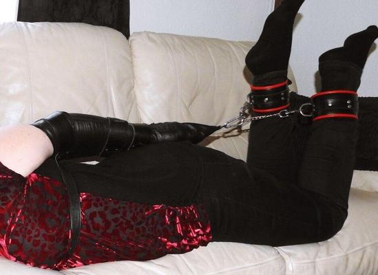16P Black Fox Bound Armbinder Hogtie