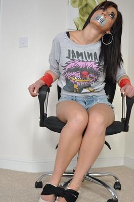 12P Tied Virgin Rachael is a bondage secretary