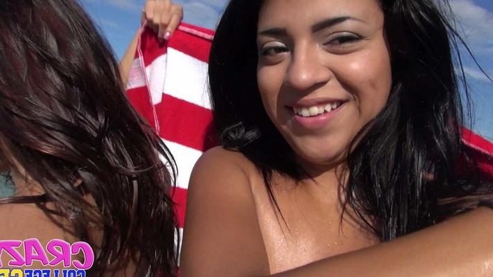 21P Skinny teens Janice Griffith and Lexy Villa taste each other's vagina outdoors