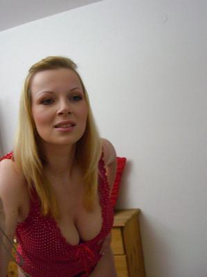 16P Busty blonde chick Ricky taking self shots in mirror while masturbating