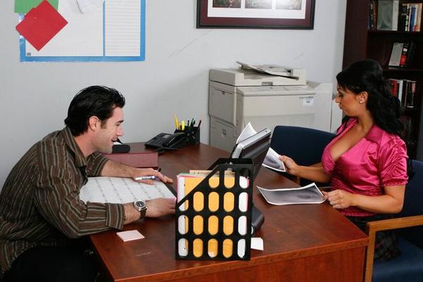 16P Office boss Kerry Louise fucked by her employee right on her desk