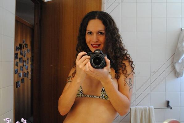 12P Nikki's selfmade photos of exposing her cock