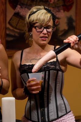 21P Playful femdoms torture and peg their slaveboys at a wild BDSM party
