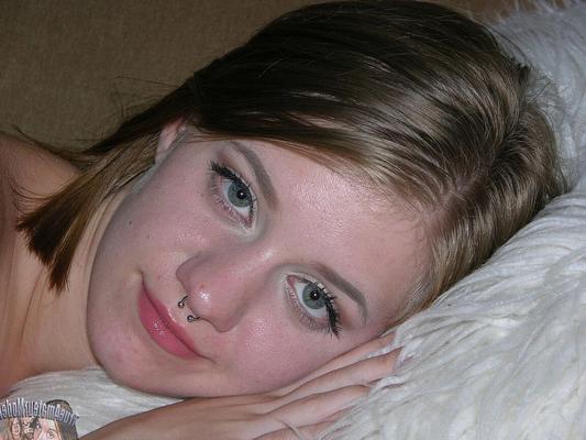 16P Petite amateur Dakota B gets naked in various locations inside her house