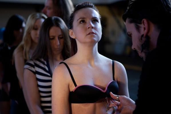 13P Female sex slaves are paraded in the nude before a forced workout