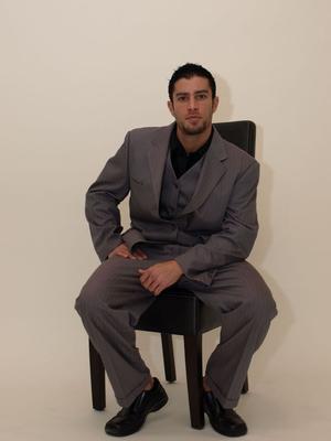 21P Handsome businessman Cody Cummings pulls out his rod and masturbates