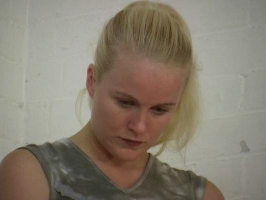 11P Blonde student has her ass caned while attending reform school