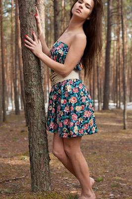 21P Amateur beauty Lachia A flaunts her small titties and cunt in the woods