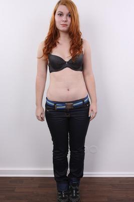 20P Chubby redhead Hanna shows her A-cup tits and plump ass for the first time