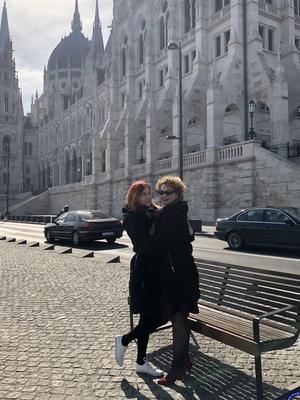 20P Redhead lesbian Elin Holm & mature brunette Merce having romantic date