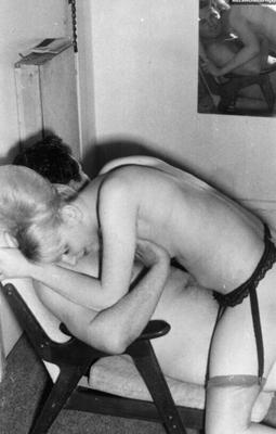 12P Hot vintage pornstars with small tits flashing their hairy beavers