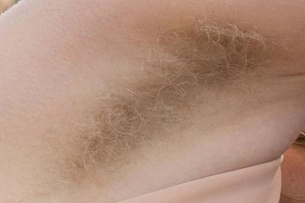 21P Petite ginger Vestacia JonQuil exposes her big tits and hairy pussy in nature