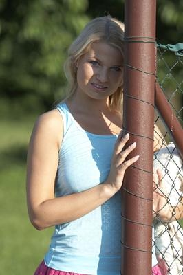 21P Blonde teen with nice tits Luciana gets her pussy rammed by an old tractorist