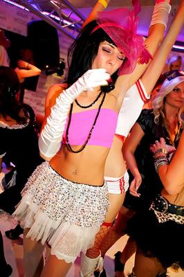 16P Arousing european lesbians make a fervent orgy at the club party