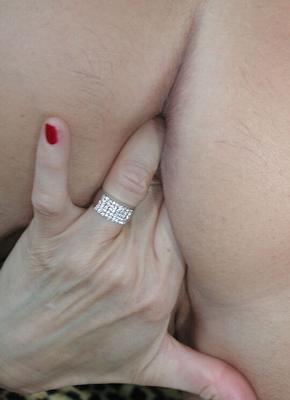 12P Mature redhead Miss Abigail plunges a couple of fingers into her horny pussy