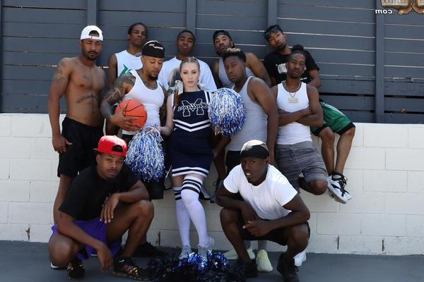 21P Teen cheerleader Arietta Adams gets nailed in an interracial gangbang
