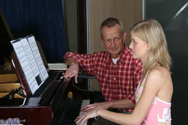 17P Young girl seduces her really old piano teacher during a lesson