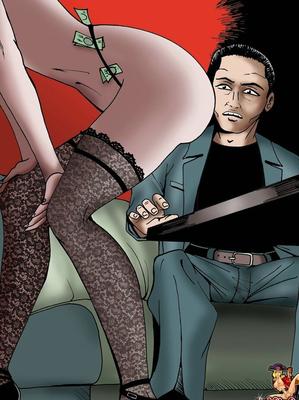 12P Busty shemale stripper gets gangbanged & facialed in intense anime action