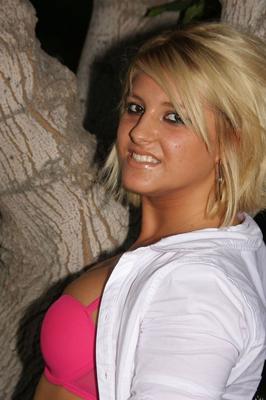 16P Natural blonde Jenny uncups her firm tits before showing her tight ass & pussy