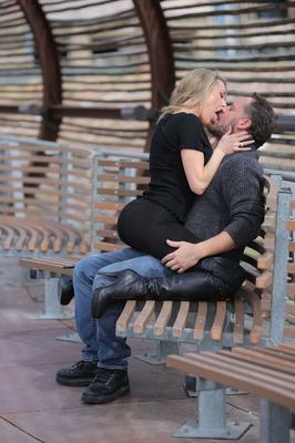 20P Sexy mature Brandi Love kneels in boots for steamy blowjob & rides on top