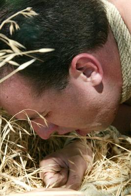 21P Horny dommes Harmony and Sativa Rose fuck two male sex slaves outdoors