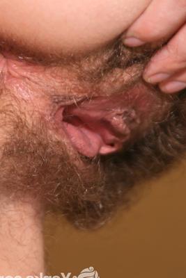 15P First timer August Summer exercises before fingering her hairy pussy