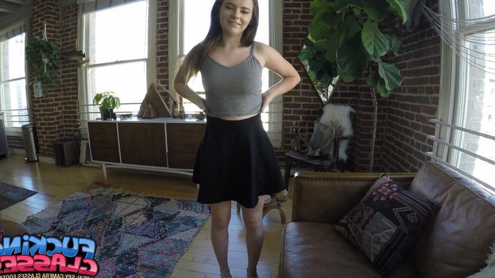 15P Petite dark haired sweetie easily copes with a long dick
