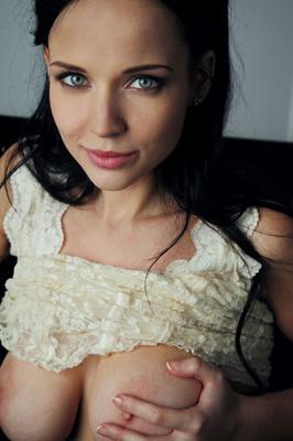 16P Sexy teen Marica A opens her legs to play with her shaved pussy