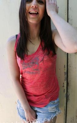 18P Sweetie with nice boobies Anne Melbourne teases her clitoris after striptease