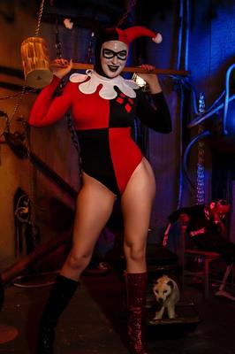 12P Solo model Leya Falcon strips off most of her cosplay outfit to model naked