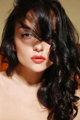 18P Gorgeous brunette Jenya D sports pierced nipples while posing nude in nylons