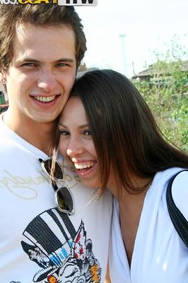 16P Brunette sweetie Abbey and her boyfriend make a homemade sex tape by the river