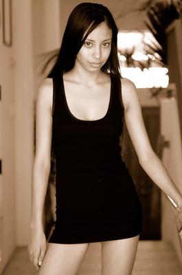 21P Petite amateur teen with a big ass Milena strips and poses in a solo