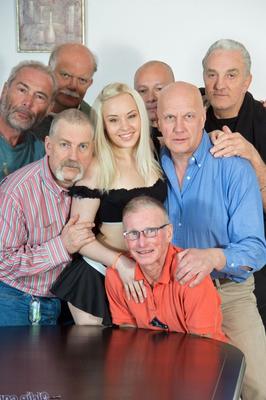 16P Seven old men having an incredible gangbang with sexy teen Lolita Taylor