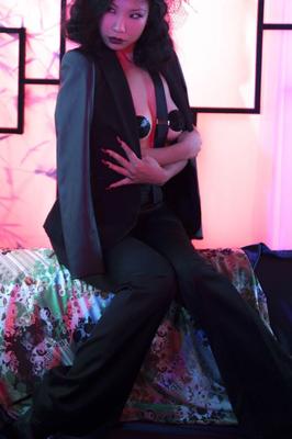 17P Hot Japanese MILF Hiromi Oshima strips down naked as she smokes cigarette