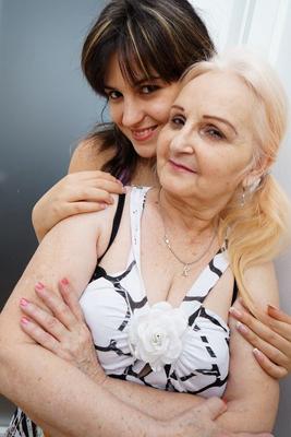 14P Old woman and her younger lover engage in lesbian sex activities