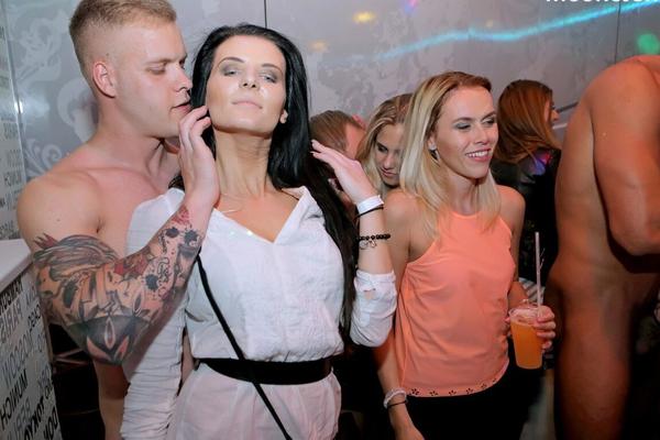 15P Party girls drink too much booze and proceed to blow the male strippers